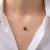 Tahitian South Sea Pearl Pendant Zoe Lev Jewelry