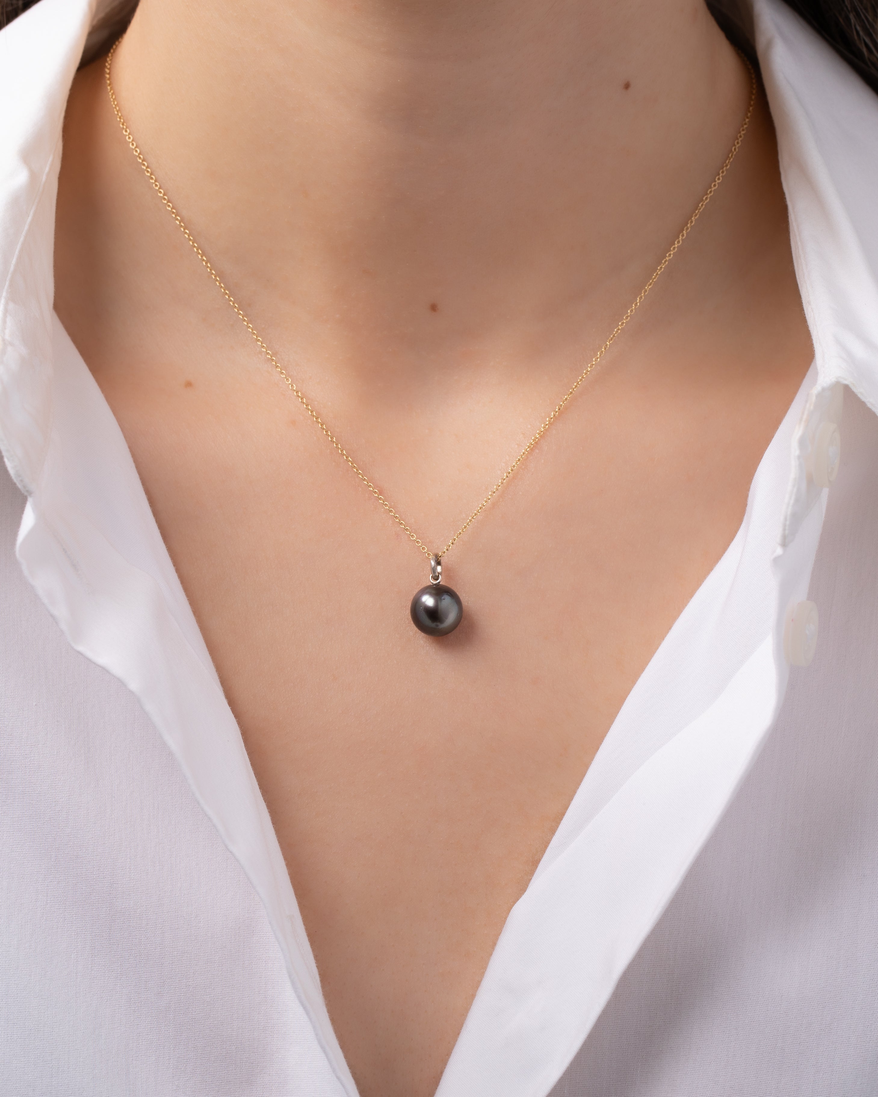 Tahitian South Sea Pearl Pendant Zoe Lev Jewelry