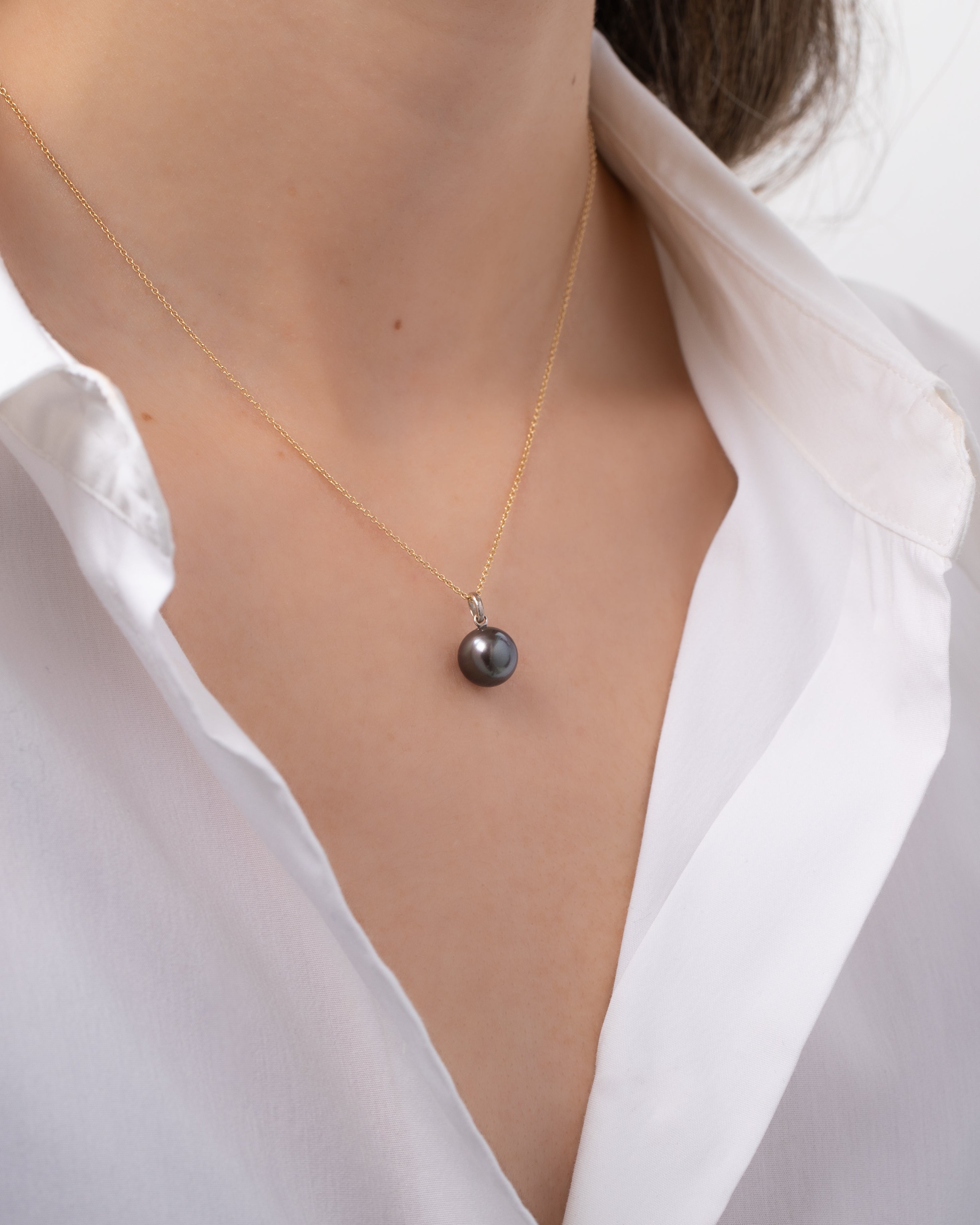 Tahitian South Sea Pearl Pendant Zoe Lev Jewelry