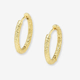 Textured Hoop Earrings Vermeil Zoe Lev Jewelry