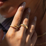 Dome Ring Vermeil Zoe Lev Jewelry