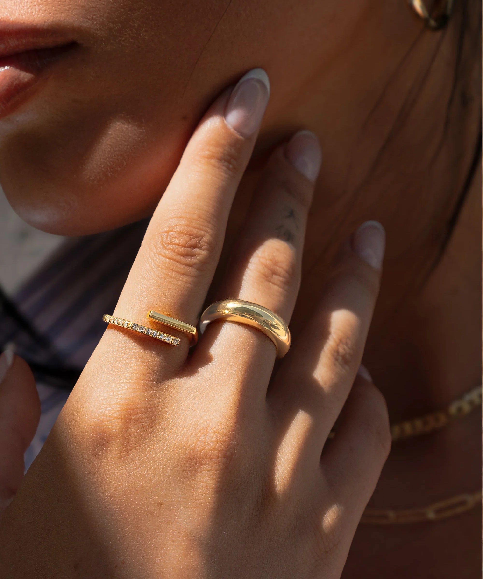 Dome Ring Vermeil Zoe Lev Jewelry