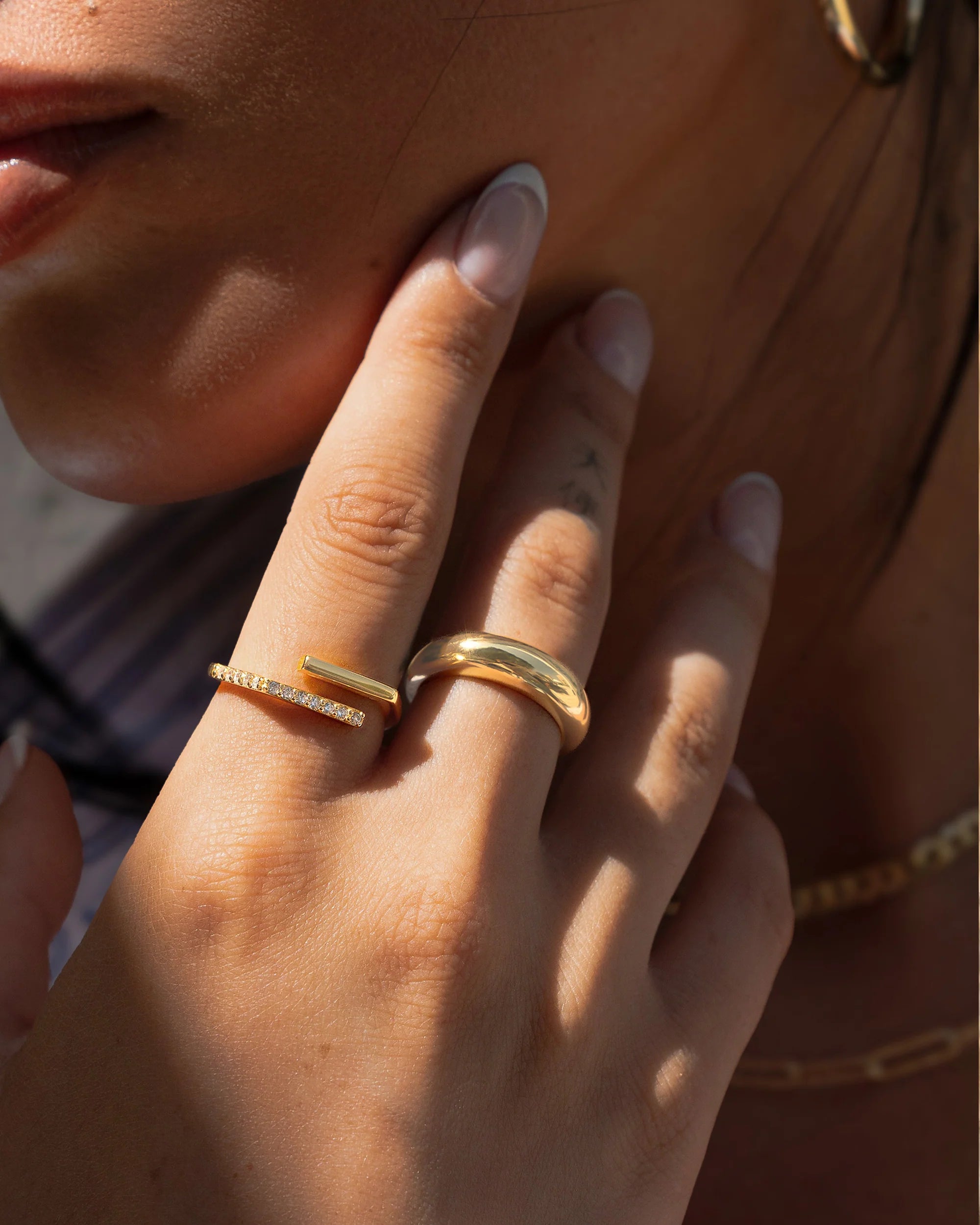 Dome Ring Vermeil Zoe Lev Jewelry