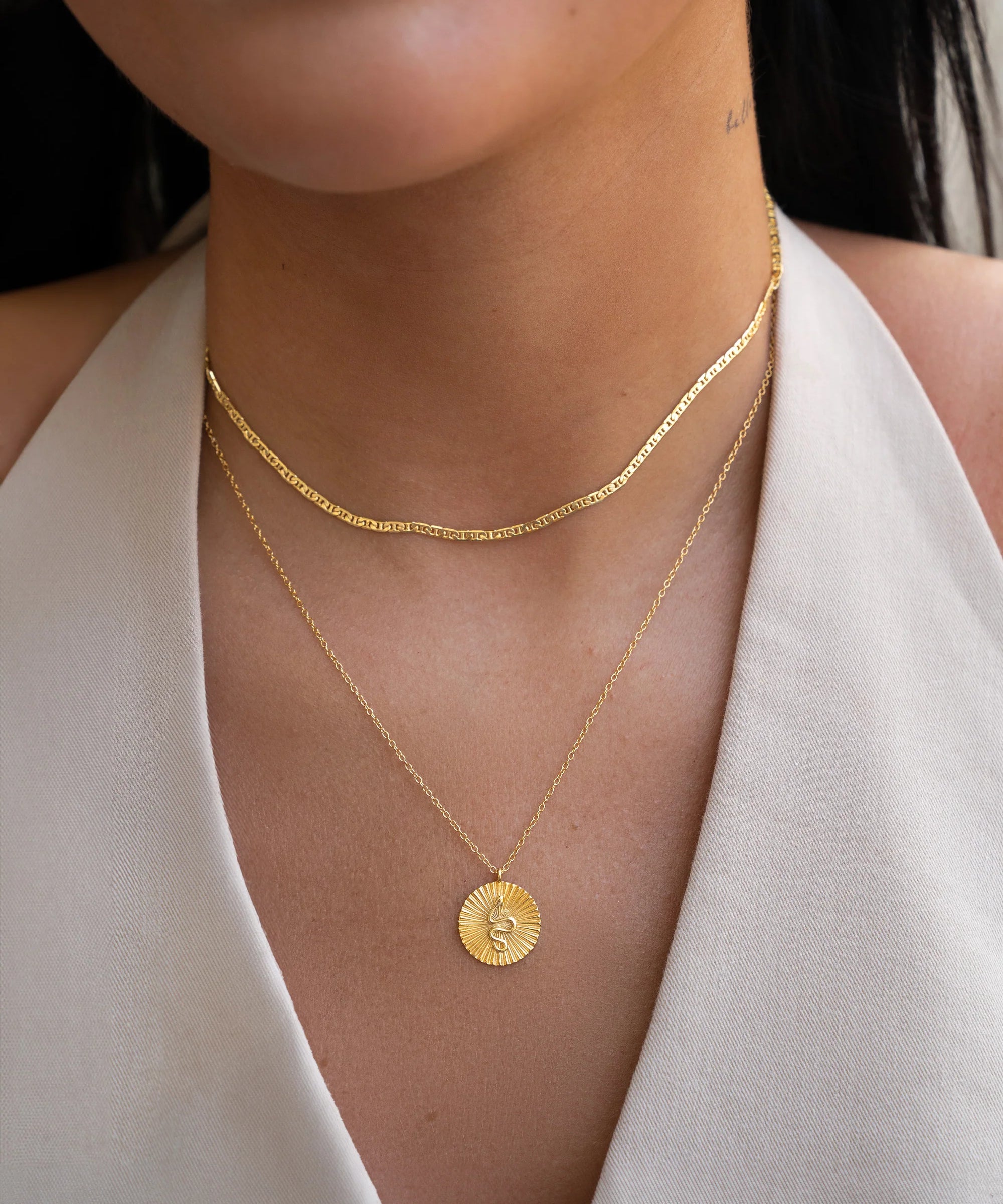 Mariner Chain Necklace Vermeil Zoe Lev Jewelry