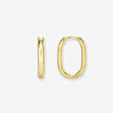 Thick Oval Hoops Vermeil Zoe Lev Jewelry