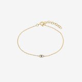 Tiny Diamond Evil Eye Anklet Zoe Lev Jewelry