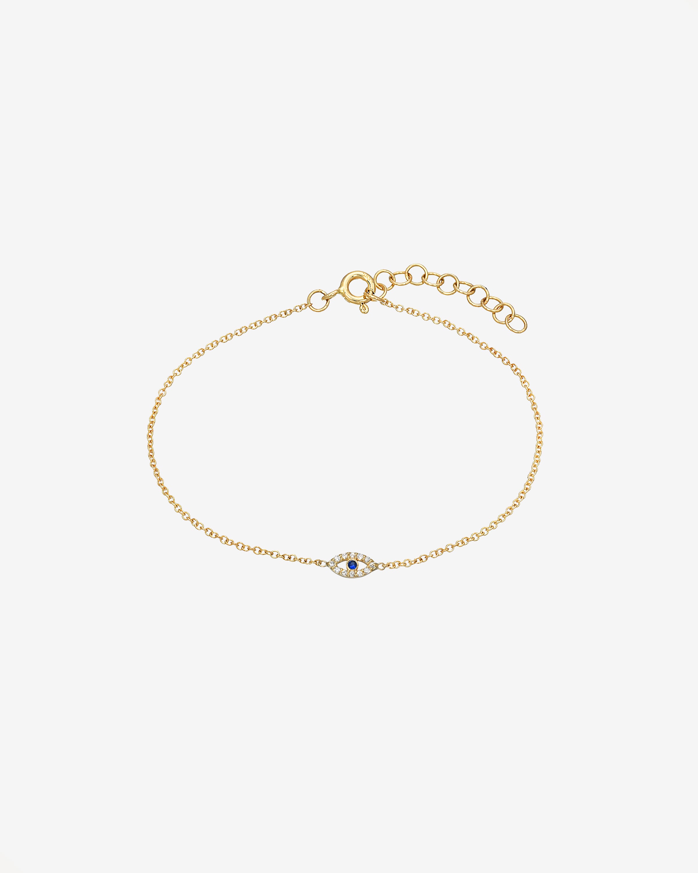 Tiny Diamond Evil Eye Anklet Zoe Lev Jewelry
