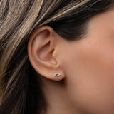 Tiny Diamond Evil Eye Stud Earring Zoe Lev Jewelry