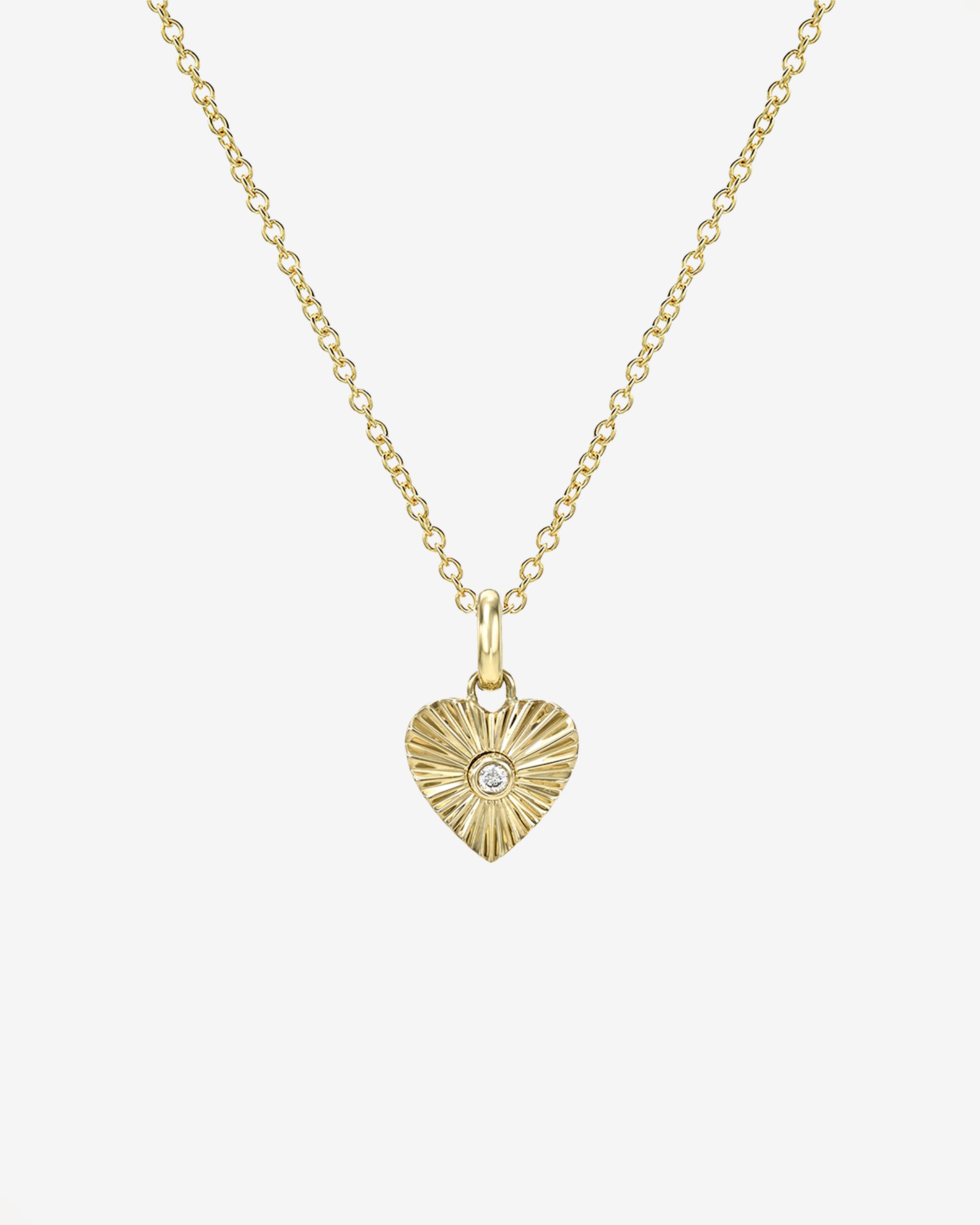 Tiny One Love Heart Necklace Zoe Lev Jewelry