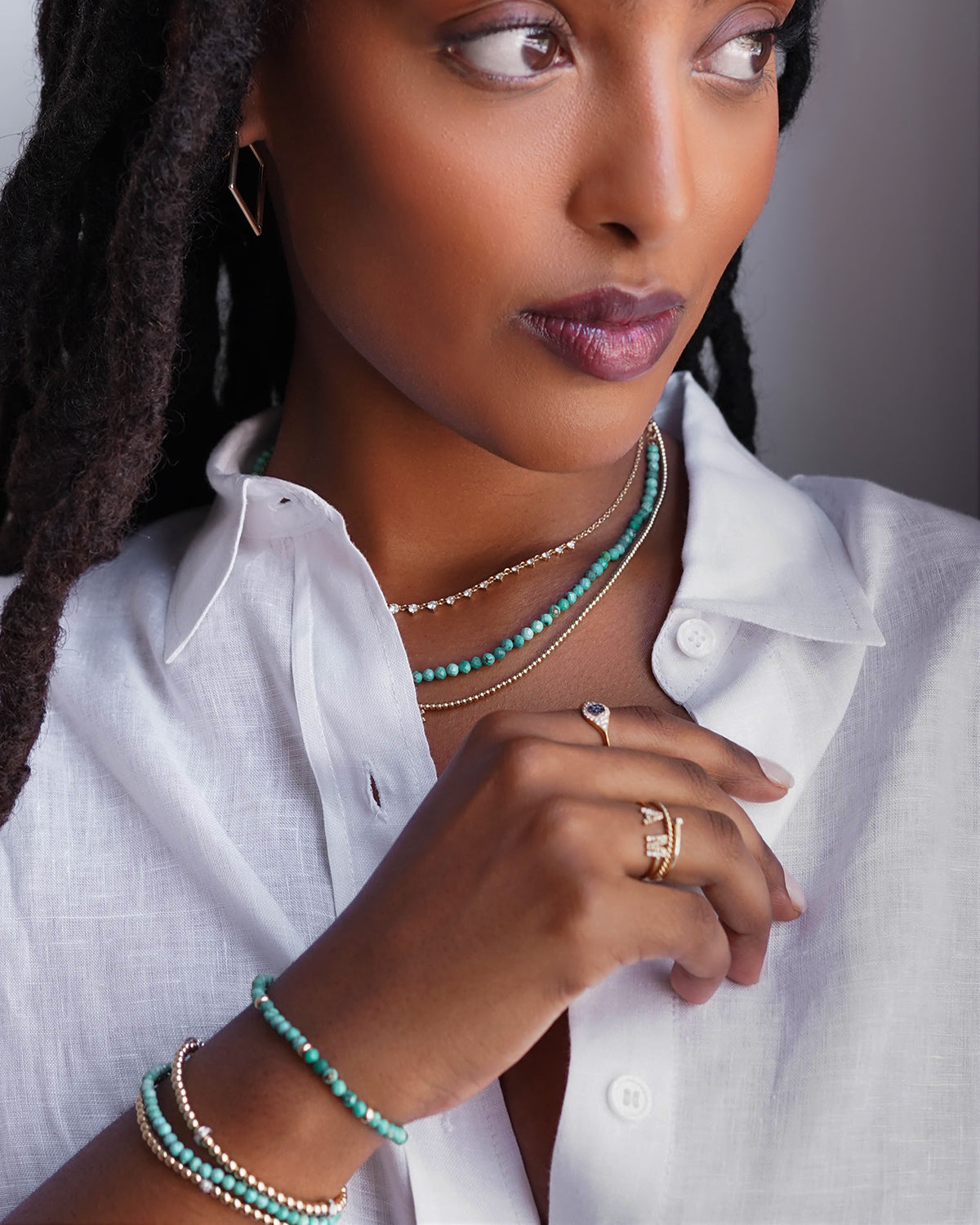 Turquoise Bead Bracelet Bead Bracelets Zoe Lev Jewelry