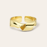 Twist Ring Vermeil Zoe Lev Jewelry