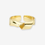 Twist Ring Vermeil Zoe Lev Jewelry
