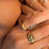 Twist Ring Vermeil Zoe Lev Jewelry