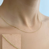 Cable Link Chain - 16"-18" SAMPLE SALE Zoe Lev Jewelry