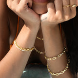 Large Cuban Link Chain Bracelet Vermeil Zoe Lev Jewelry