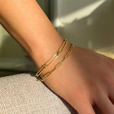 Small Open Link Chain Bracelet Vermeil Zoe Lev Jewelry