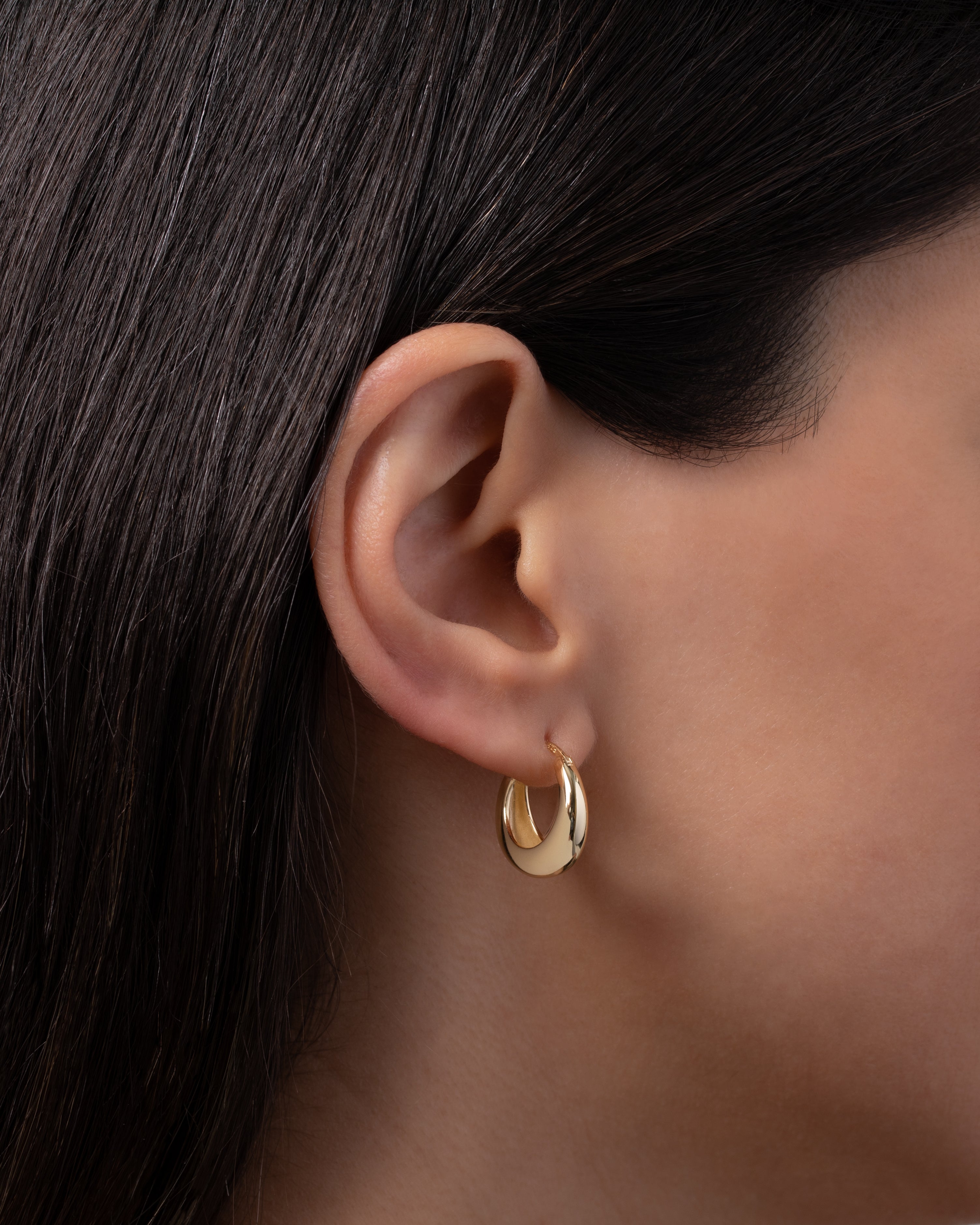 Dome Huggie Earrings Vermeil Zoe Lev Jewelry