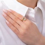 Dome Wrap Ring Vermeil Zoe Lev Jewelry