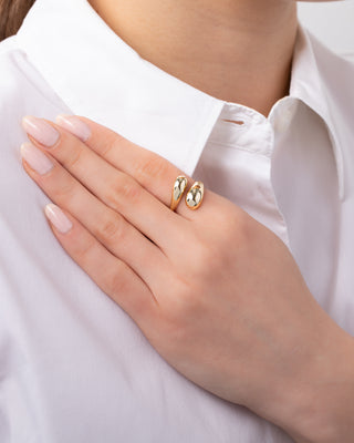 Vermeil Dome Wrap Ring