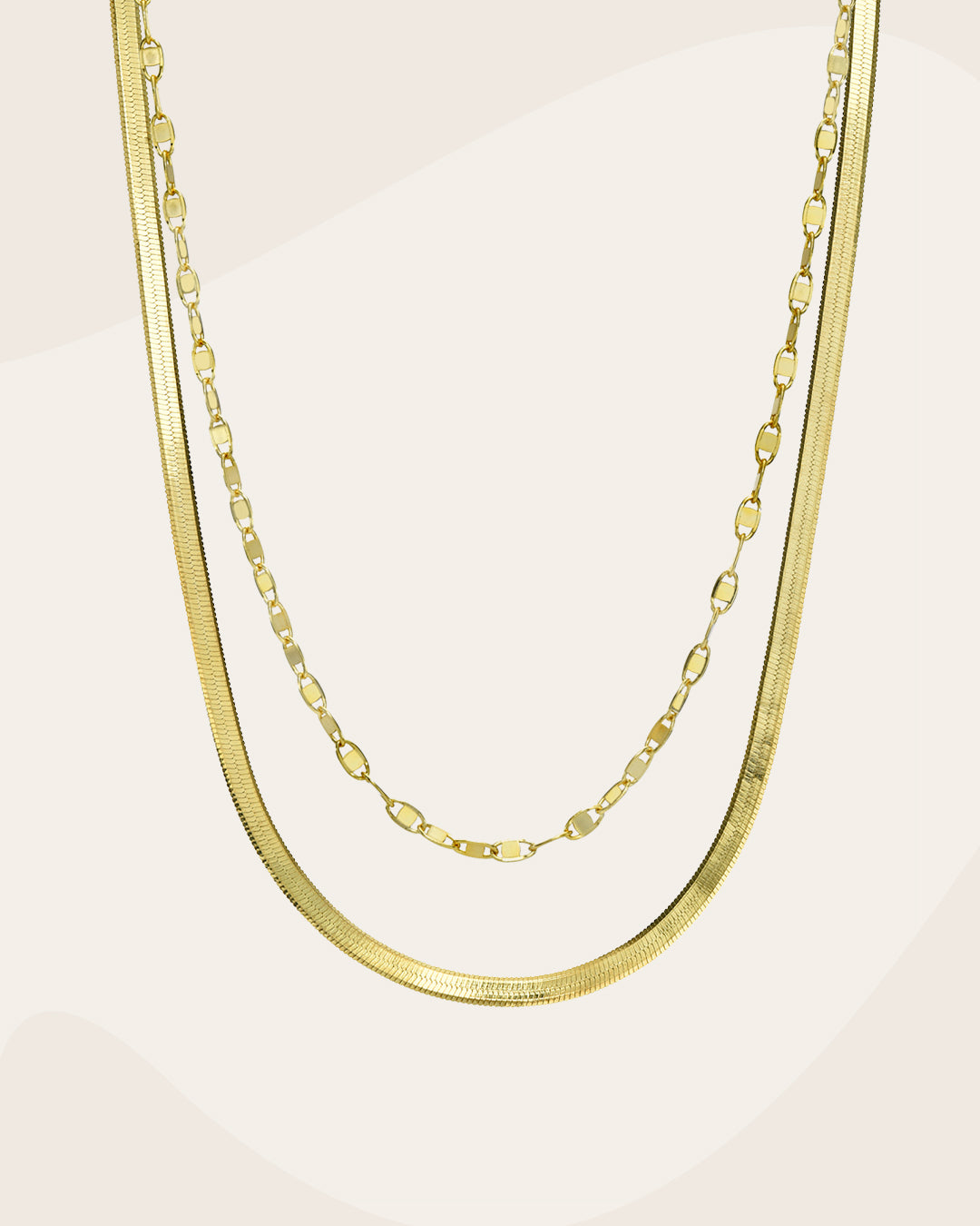 Gold Vermeil Necklace Set