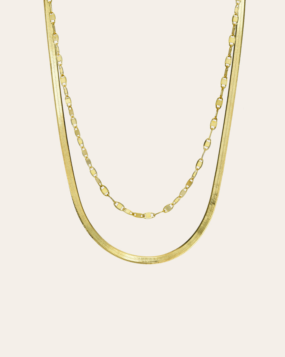 Gold Vermeil Necklace Set