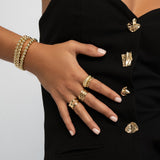 Large Link Ring Vermeil Zoe Lev Jewelry