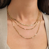 Mirror Chain Necklace Vermeil Zoe Lev Jewelry