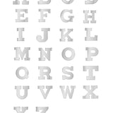 Mini 14k White Gold Initial Stud Earring SAMPLE SALE Zoe Lev Jewelry