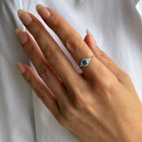 Diamond Evil Eye Ring - Size 6 SAMPLE SALE Zoe Lev Jewelry