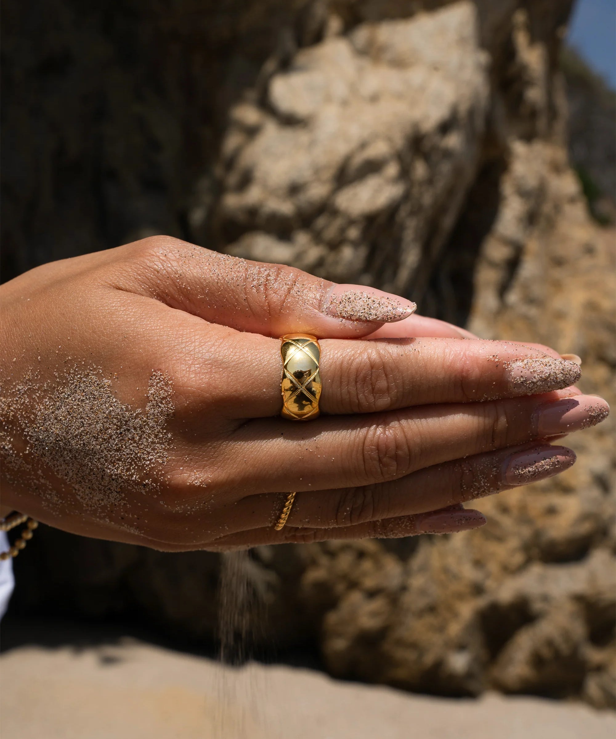 Quilted Ring Vermeil Zoe Lev Jewelry