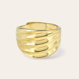 Wavy Band Ring Vermeil Zoe Lev Jewelry