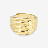 Wavy Band Ring Vermeil Zoe Lev Jewelry