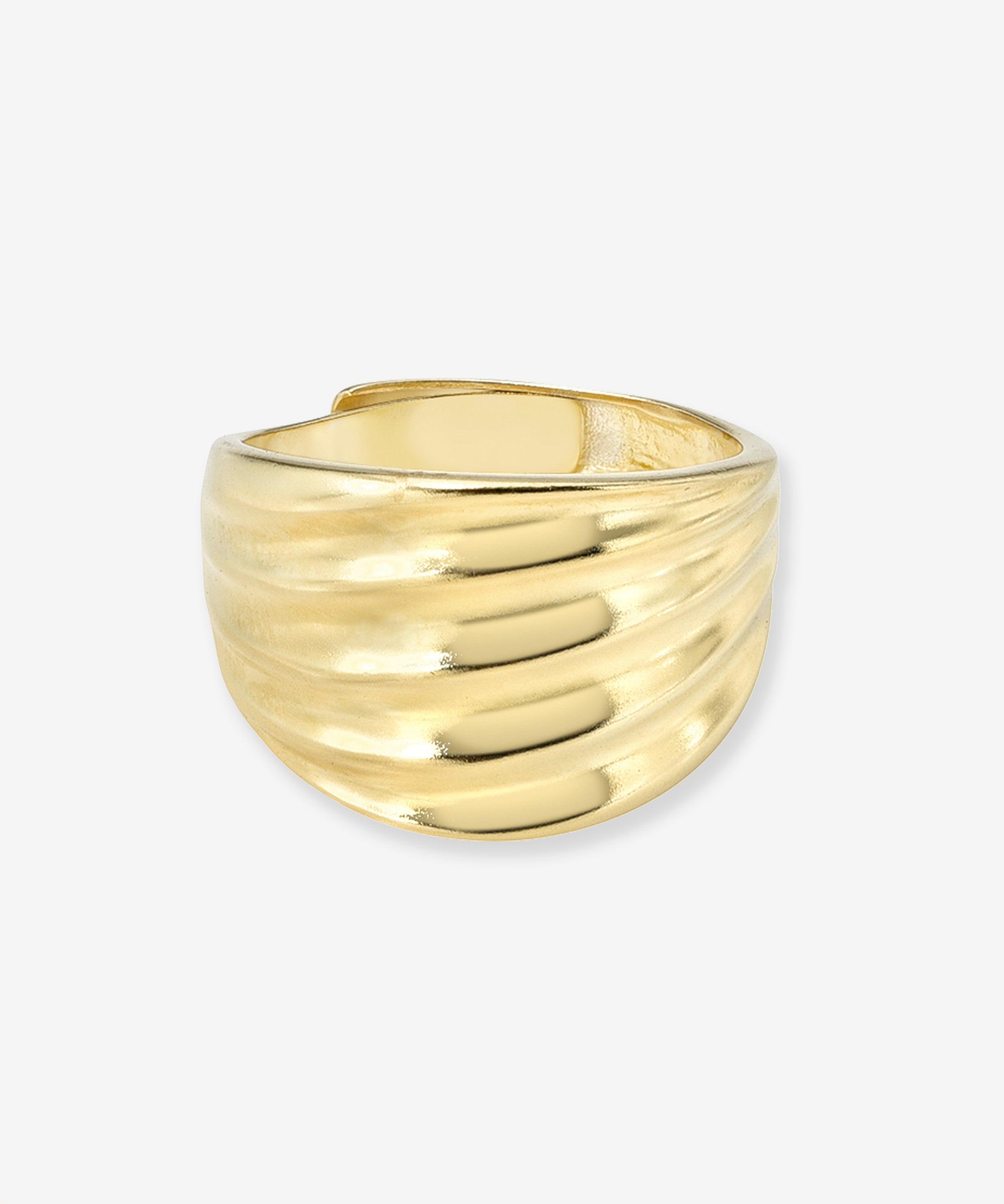Wavy Band Ring Vermeil Zoe Lev Jewelry
