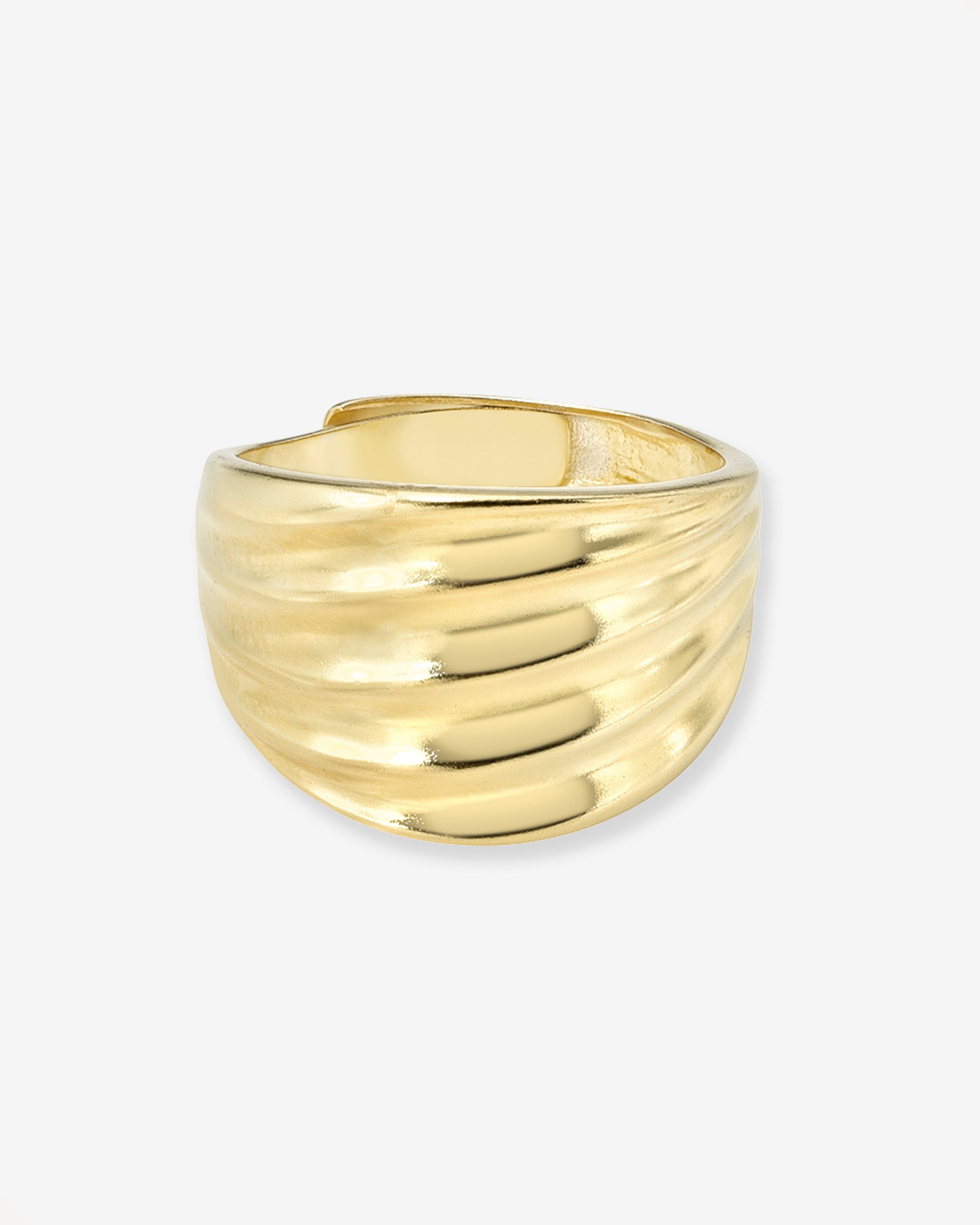 Wavy Band Ring Vermeil Zoe Lev Jewelry