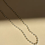 White Freshwater Rice Shaped Pearl Necklace - 16" SAMPLE SALE Zoe Lev Jewelry