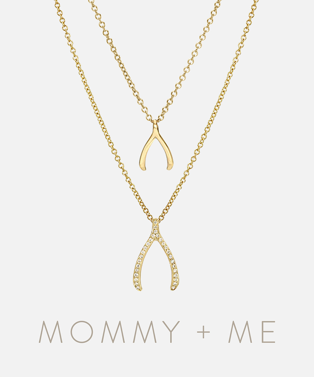 Wishbone Necklaces - Mommy + Me Zoe Lev Jewelry