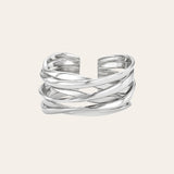 Wrap Around Ring Vermeil Zoe Lev Jewelry Sterling Silver