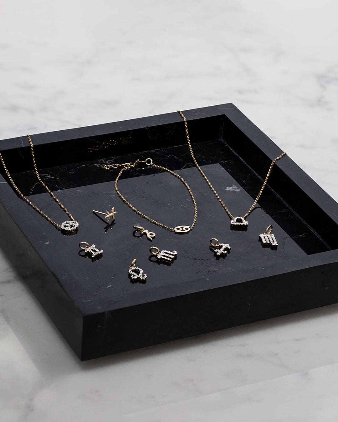 14k Gold Zodiac Necklace Personalized Zoe Lev Jewelry