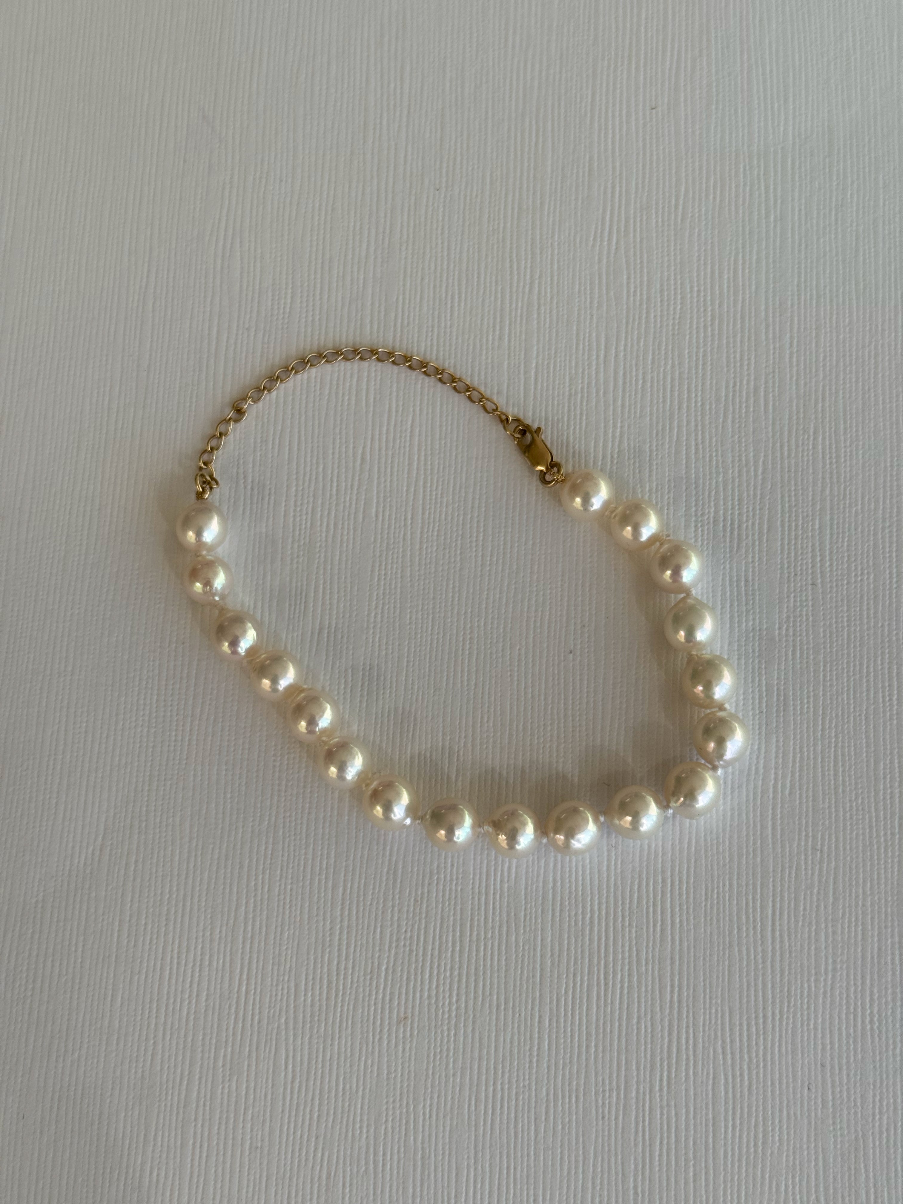 Akoya Pearl Bracelet - 7" SAMPLE SALE Zoe Lev Jewelry