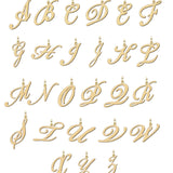 14K Gold Script Initial Pendant Personalized Zoe Lev Jewelry