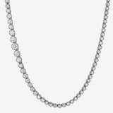 Lab Diamond Graduated Bezel Tennis Necklace Tennis Necklace Zoe Lev Jewelry