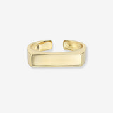 Bar Ring Vermeil Zoe Lev Jewelry