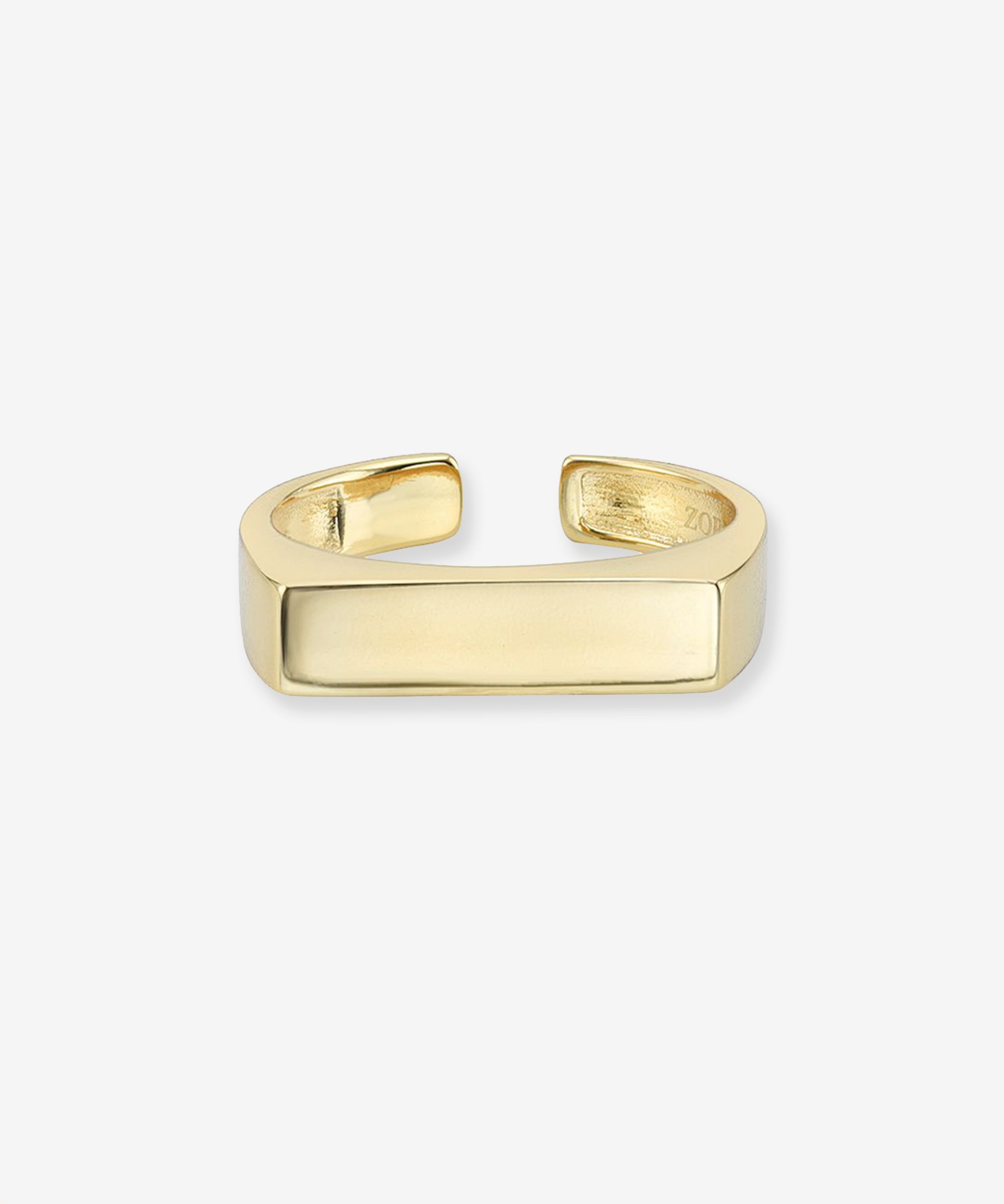 Bar Ring Vermeil Zoe Lev Jewelry