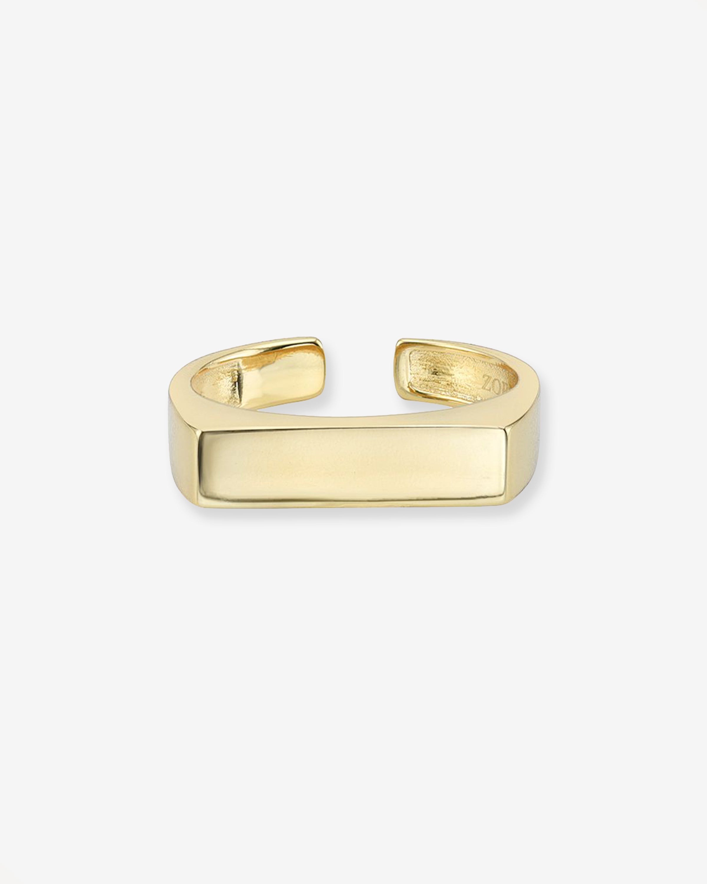 Bar Ring Vermeil Zoe Lev Jewelry