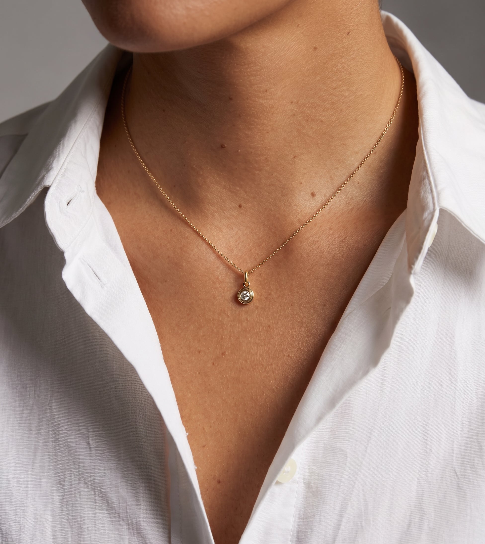 14k Gold Triple Birthstone Bezel Pendant Necklace Personalized Zoe Lev Jewelry