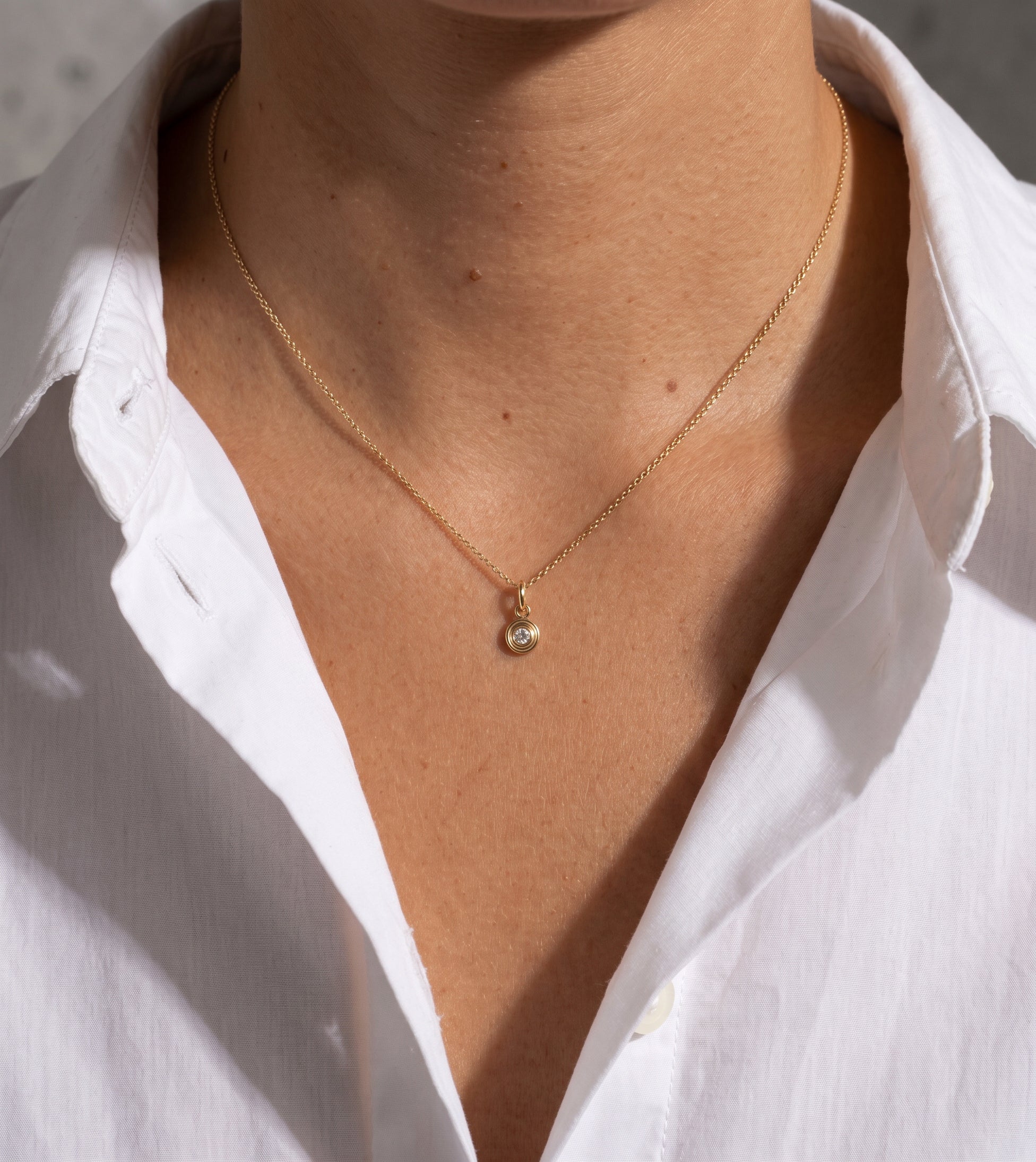 14k Gold Triple Birthstone Bezel Pendant Necklace Personalized Zoe Lev Jewelry