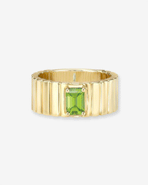 Birthstone Cigar Ring Personalized Zoe Lev Jewelry