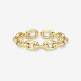 Chain Link Ring Vermeil Zoe Lev Jewelry