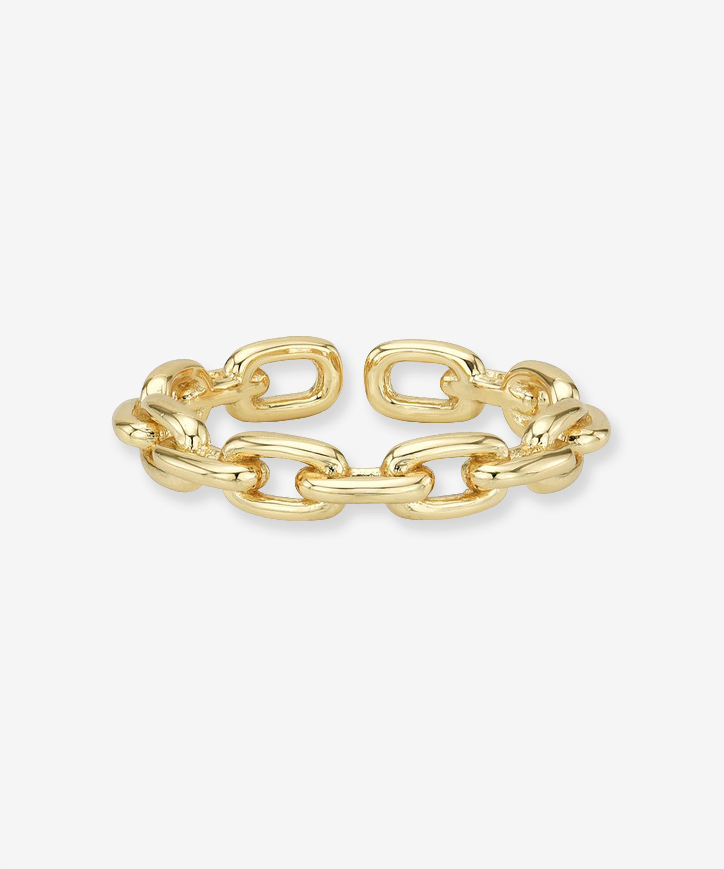 Chain Link Ring Vermeil Zoe Lev Jewelry