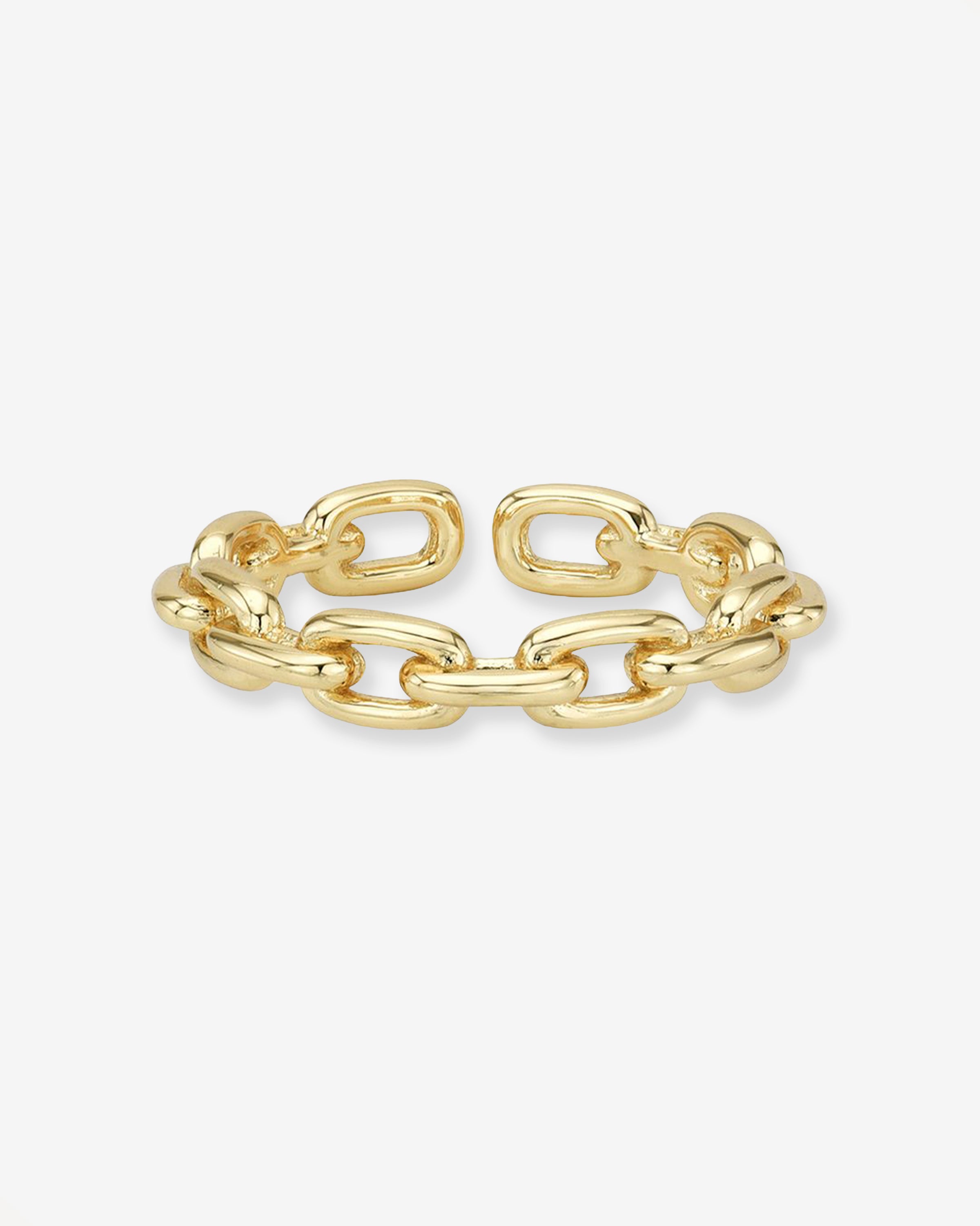 Chain Link Ring Vermeil Zoe Lev Jewelry